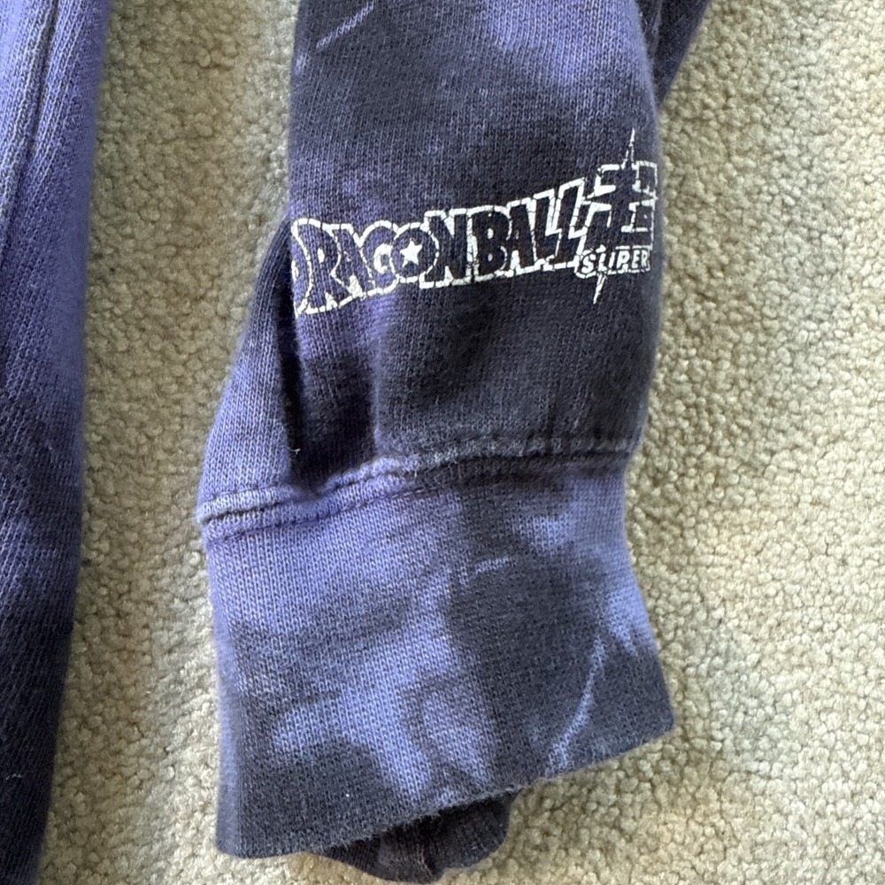 Primitive x Dragon Ball Super Hoodie Men's Size M Beerus Purple Tie Dye - Picture 9 of 9